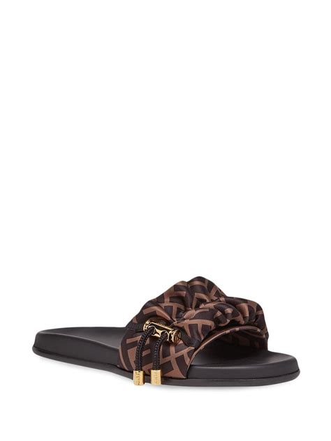 fendi toggle-fastening ff-logo slides|FENDI toggle.